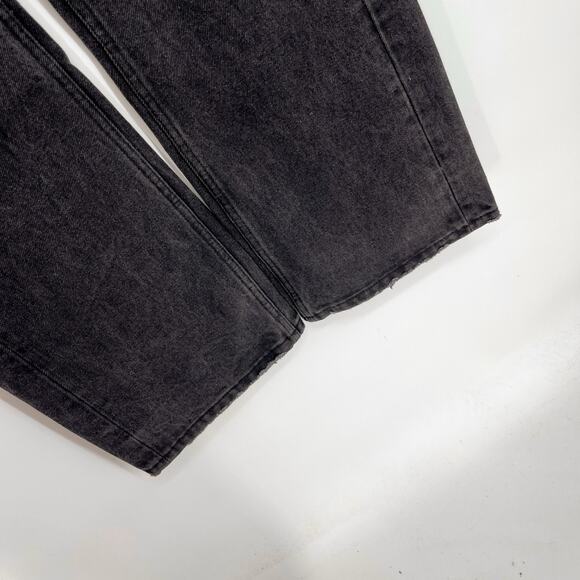 Homme + Femme NEW Jeans Mens Sz 34 Black Straight Leg Torn Pocket Cotton Blend - Picture 3 of 10